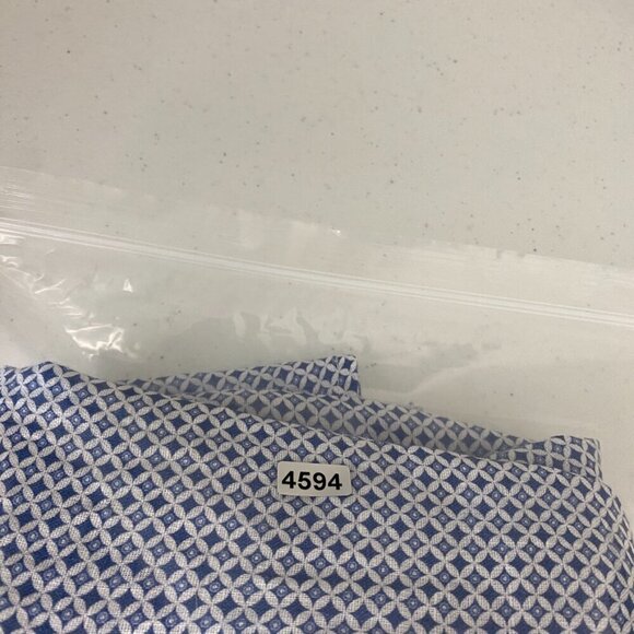 Idillio Positano Linen Button Up Long Sleeve Dress Shirt Mens Medium Blue - Picture 8 of 8